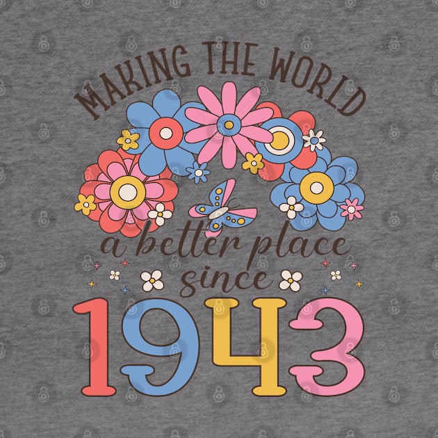 Birthday Making the world better place since 1943 by IngeniousMerch